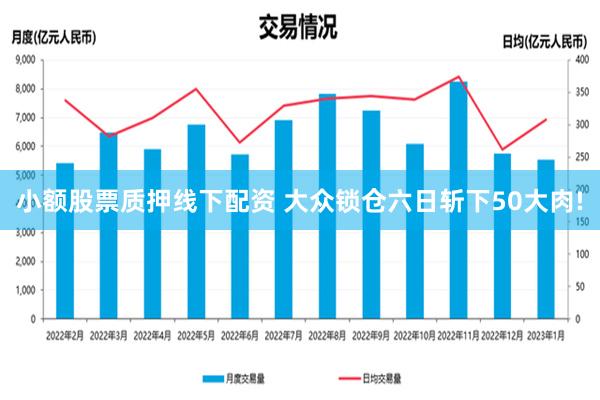 小额股票质押线下配资 大众锁仓六日斩下50大肉!