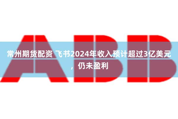 常州期货配资 飞书2024年收入预计超过3亿美元，仍未盈利