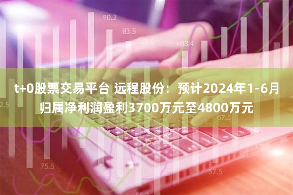 t+0股票交易平台 远程股份：预计2024年1-6月归属净利润盈利3700万元至4800万元