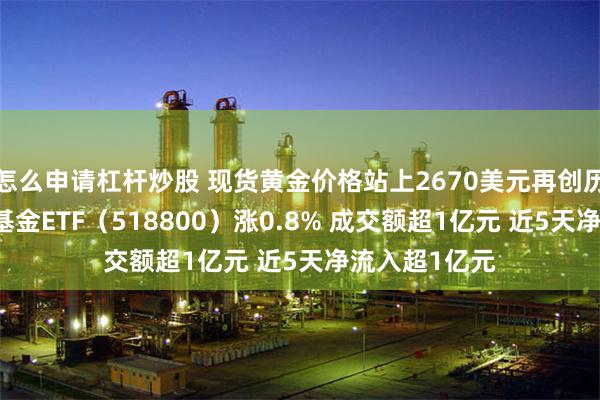 怎么申请杠杆炒股 现货黄金价格站上2670美元再创历史新高 黄金基金ETF（518800）涨0.8% 成交额超1亿元 近5天净流入超1亿元