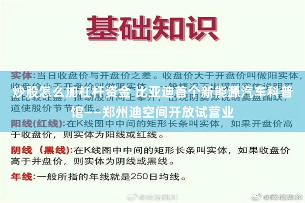 炒股怎么加杠杆资金 比亚迪首个新能源汽车科普馆——郑州迪空间开放试营业